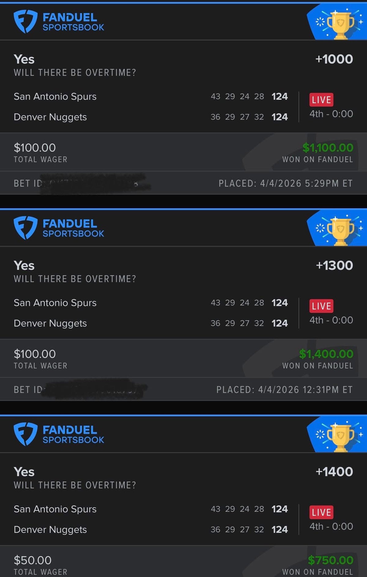 Sports betting group chat